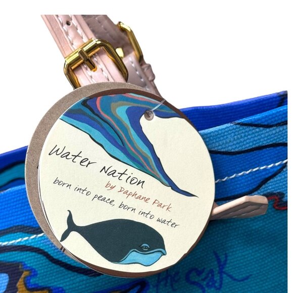 Sakroots Artists Circle Coral Reef Water Nation Tote Bag WN Wave Canvas New Tags - Picture 3 of 11